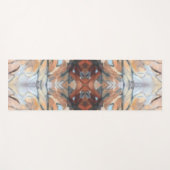 Abstracte waterverf bruin beige crème grijs sinaas yogamat (Voorkant (horizontaal))