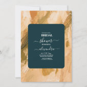 Abstracte Waterverf Brush Stroke Bridal Kaart (Voorkant)