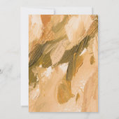 Abstracte Waterverf Brush Stroke Bruiloft Save The Date (Achterkant)