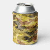 Abstracte Waterverf: Camouflage Tie Dye Blikjeskoeler (Blikje Achterkant)