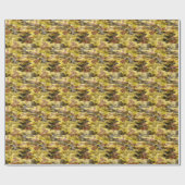 Abstracte Waterverf: Camouflage Tie Dye Cadeaupapier (Vlak)