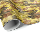 Abstracte Waterverf: Camouflage Tie Dye Cadeaupapier (Rol Hoek)