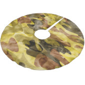 Abstracte Waterverf: Camouflage Tie Dye Kerstboom Rok (Gekanteld)
