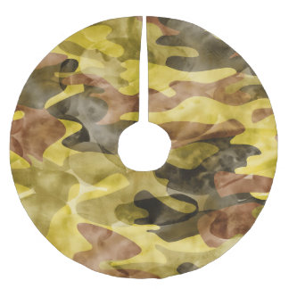 Abstracte Waterverf: Camouflage Tie Dye Kerstboom Rok
