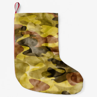 Abstracte Waterverf: Camouflage Tie Dye Kleine Kerstsok