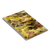 Abstracte Waterverf: Camouflage Tie Dye Notitieboek (Rechterzijde)