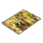Abstracte Waterverf: Camouflage Tie Dye Notitieboek (Linkerzijde)