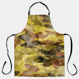 Abstracte Waterverf: Camouflage Tie Dye Schort