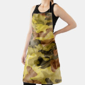 Abstracte Waterverf: Camouflage Tie Dye Schort (Insitu)