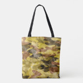 Abstracte Waterverf: Camouflage Tie Dye Tote Bag (Achterkant)