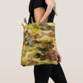 Abstracte Waterverf: Camouflage Tie Dye Tote Bag (Dichtbij)