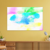 Abstracte Waterverf Canvas Afdruk (Insitu (Woonkamer))