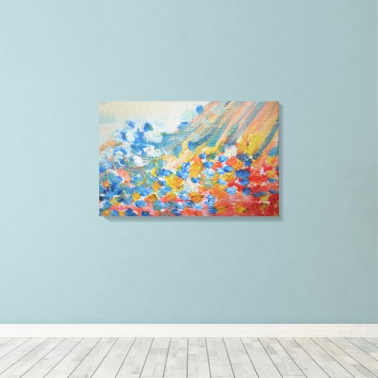 Abstracte Waterverf Canvas Afdruk (Insitu (Houten vloer))