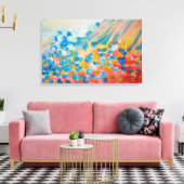 Abstracte Waterverf Canvas Afdruk (Insitu (Woonkamer))