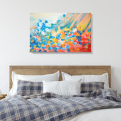 Abstracte Waterverf Canvas Afdruk (Insitu (Slaapkamer))