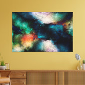 Abstracte Waterverf Canvas Afdruk (Insitu (Woonkamer))