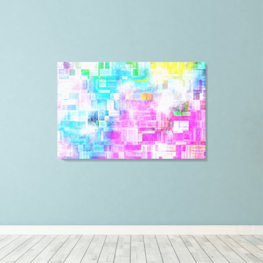 Abstracte Waterverf Canvas Afdruk (Insitu (Houten vloer))