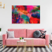 Abstracte Waterverf Canvas Afdruk (Insitu (Woonkamer))