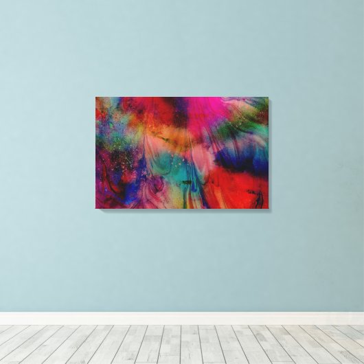 Abstracte Waterverf Canvas Afdruk (Insitu (Houten vloer))