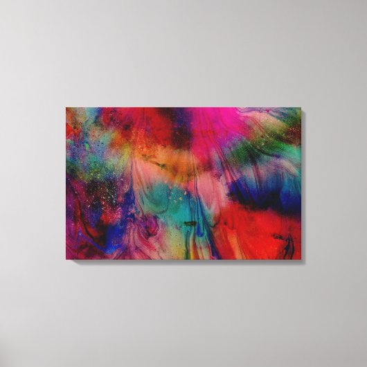 Abstracte Waterverf Canvas Afdruk (Voorkant)