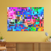 Abstracte Waterverf Canvas Afdruk (Insitu (Woonkamer))
