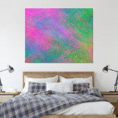 Abstracte Waterverf Canvas Afdruk (Insitu (Slaapkamer))