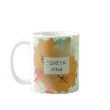 Abstracte Waterverf Chickadee - Amber