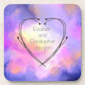 Abstracte Waterverf Chouds Weddenschap over surrea Drankjes Onderzetter (Voorkant)