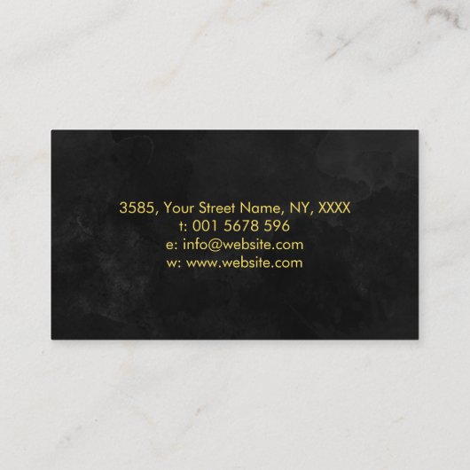 Abstracte Waterverf Circles Visitekaartje (Achterkant)