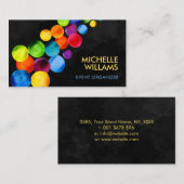 Abstracte Waterverf Circles Visitekaartje (Voorkant / Achterkant)