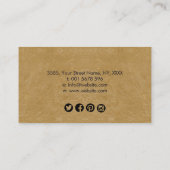 Abstracte Waterverf Cirkellijnen Visitekaartje (Achterkant)