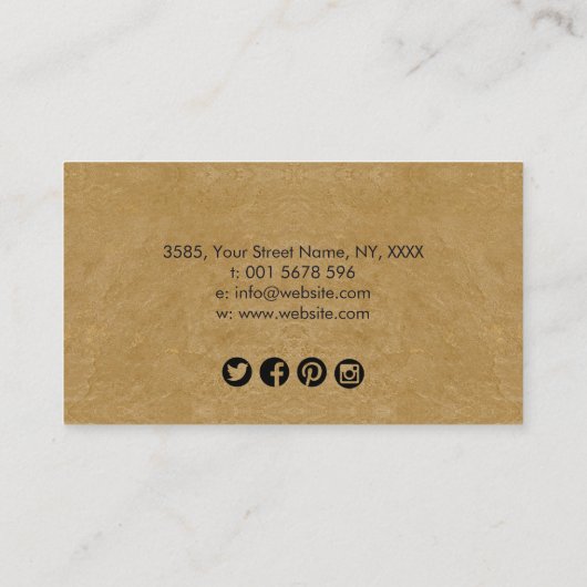 Abstracte Waterverf Cirkellijnen Visitekaartje (Achterkant)