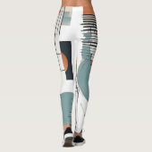 Abstracte Waterverf cirkels Leggings (Achterkant)