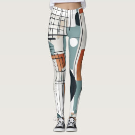 Abstracte Waterverf cirkels Leggings