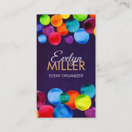 Abstracte Waterverf cirkels Visitekaartje