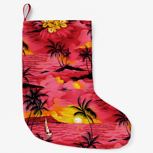 Abstracte Waterverf: Creative Print Design. Kleine Kerstsok (Voorkant)