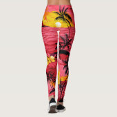 Abstracte Waterverf: Creative Print Design. Leggings (Achterkant)