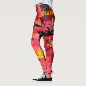 Abstracte Waterverf: Creative Print Design. Leggings (Links)