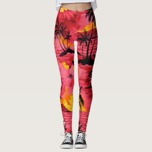 Abstracte Waterverf: Creative Print Design. Leggings