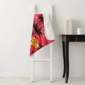 Abstracte Waterverf: Creative Print Design. Sherpa Deken (In situ)