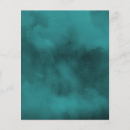 Abstracte Waterverf De datum opslaan Flyer (Achterkant)