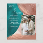 Abstracte Waterverf De datum opslaan Flyer (Voorkant)