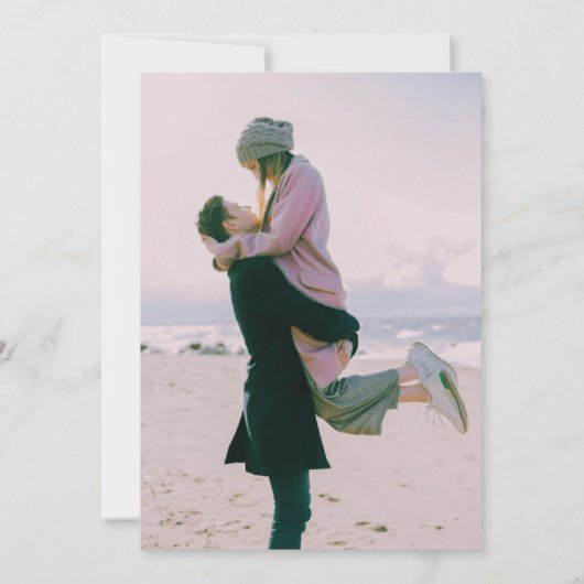 Abstracte Waterverf De datum opslaan Kaart (Achterkant)