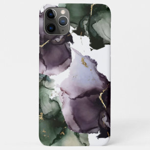 Abstracte Waterverf Deep Forest Plum Case-Mate iPhone Case