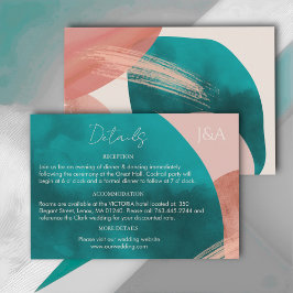 ABSTRACTE WATERVERF Details Behuizing Kaart