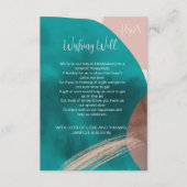 ABSTRACTE WATERVERF die goed Behuizing Kaart wenst (Voorkant)