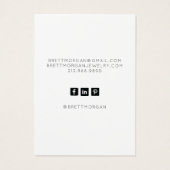 Abstracte Waterverf die juwelen tentoonspreidt Visitekaartje (Achterkant)