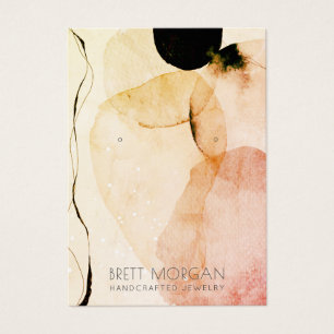 Abstracte Waterverf die juwelen tentoonspreidt Visitekaartje