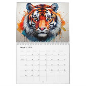 Abstracte Waterverf dieren Kalender (Mar 2026)