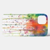 Abstracte Waterverf Drippy Art Case-Mate iPhone Case (Achterkant (horizontaal))
